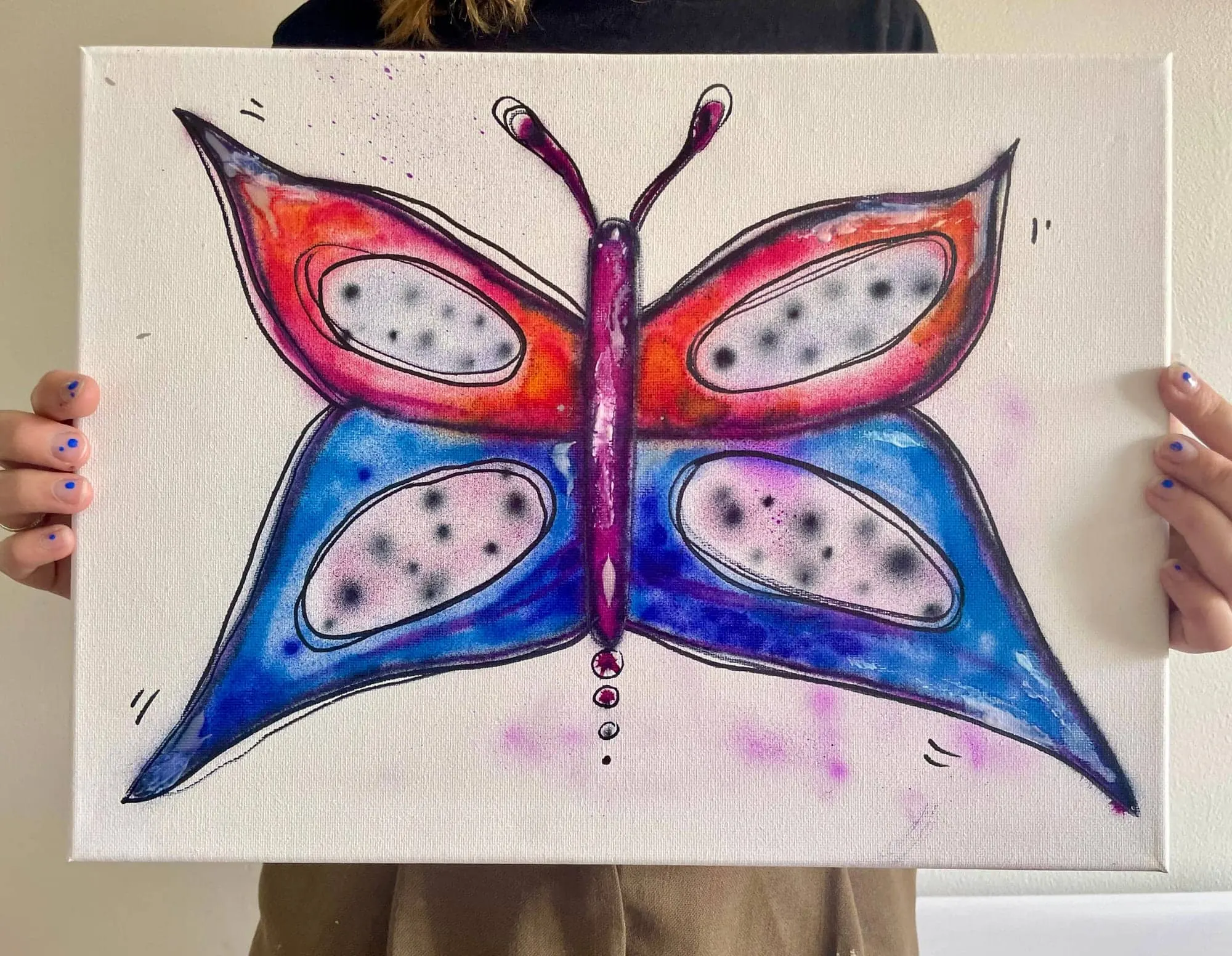 Sfeerbeeld van de workshop Mini Graffiti.
