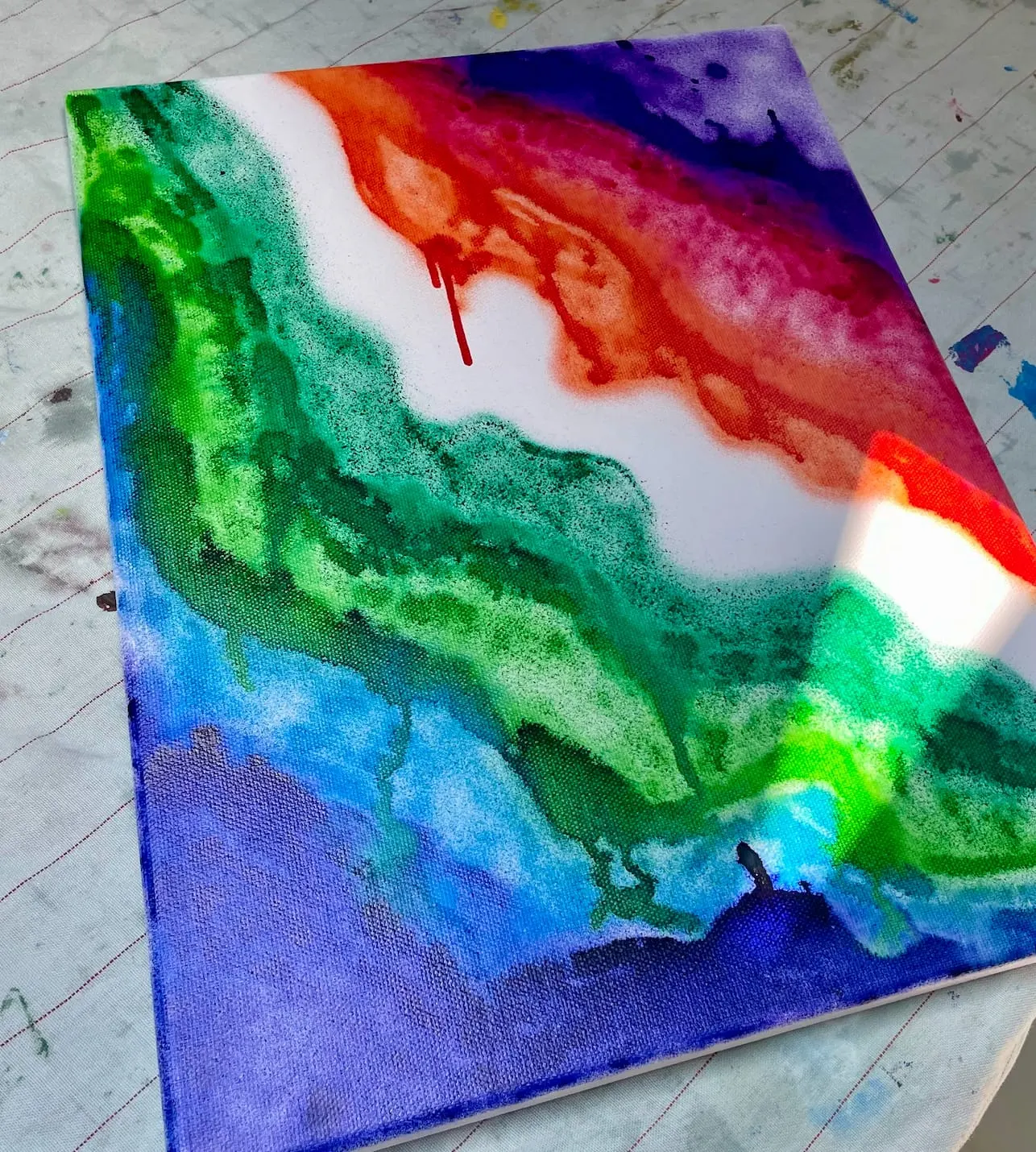 Sfeerbeeld van de workshop Mini Graffiti.