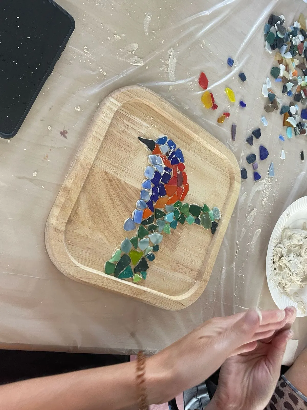 Workshop Borrelplank Mozaïeken